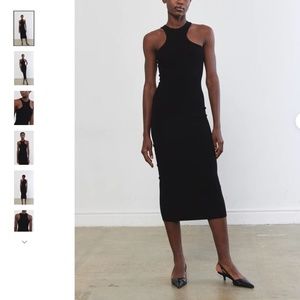 De Rococo - Tight ribbed asymmetrical Dress